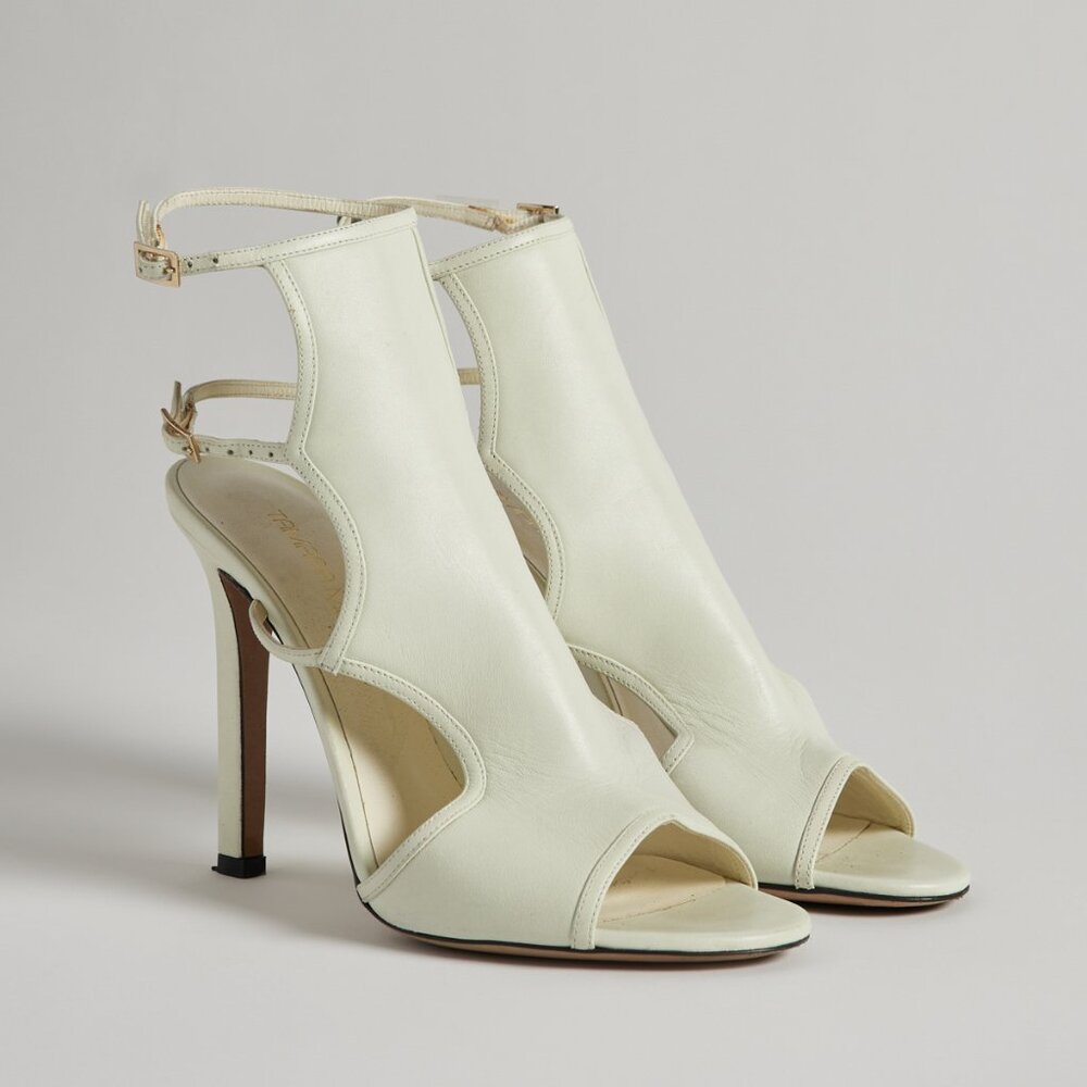 Tamara Mellon - Nappa Leather Cream Bad Girl Sandals - 37.5